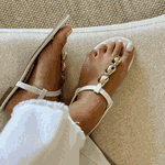 Rasteira Nina Off White