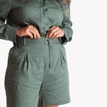 Short Linho Flávia Verde