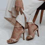 Sandália Feminina Gisele Salto Alto Nude