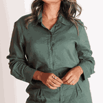 Camisa Linho Flávia Verde