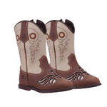 BOTA TEXANA INFANTIL FEMININA FÓSSIL CARAMELO 