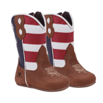 BOTA BEBE TEXANA EM COURO ESTILO AMERICANA