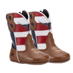 BOTA BEBE TEXANA EM COURO WHISKY