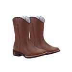 BOTA TEXANA JUVENIL FÓSSIL CARAMELO