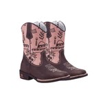 BOTA TEXANA JUVENIL FEMININA FÓSSIL CAFÉ 