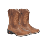 BOTA TEXANA JUVENIL FÓSSIL CARAMELO