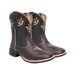 BOTA TEXANA FEMININA FÓSSIL CELA BORDADO