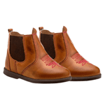 BOTINA COUNTRY INFANTIL FEMININA LÁTEGO WHISKY SOLA REDONDA