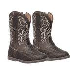 BOTA TEXANA INFANTIL FÓSSIL CAFÉ BORDADA