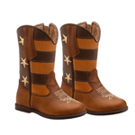 BOTA TEXANA MASCULINA JUVENIL CARAMELO ESTILO AMERICANA