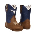 BOTA BEBE TEXANA BOI EM COURO WHISKY