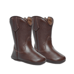 BOTA TEXANA BEBE EM COURO CARAMELO