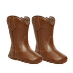 BOTA BEBE TEXANA EM COURO WHISKY