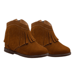 BOTINA FEMININA COUNTRY JUVENIL NOBUCK CASTOR COM FRANJA