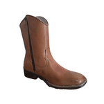 Bota Texana Feminina Látego Whisky Bordado Rosa - PROMOÇÃO