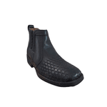 Botina Masculina Country em Couro Preto - PROMOÇÃO