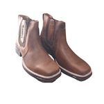Botina Masculina Country em Couro Marrom - PROMOÇÃO