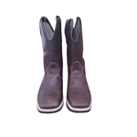 Bota Texana Unissex Latego Café Bico Quadrado - PROMOÇÃO