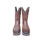 Bota Texana Masculina Bico Quadrado Marrom Bordada R$ 350,00 OS: Produtos não disponíveis em estoque 7 dias para embarque!