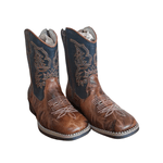 Bota Texana Juvenil em Couro Caramelo R$ 249,90 OS: Produtos não disponíveis em estoque 7 dias para embarque!