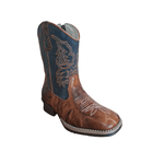 Bota Texana Juvenil em Couro Caramelo R$ 249,90 OS: Produtos não disponíveis em estoque 7 dias para embarque!