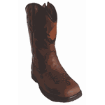 Bota Texana Juvenil em Couro Marrom - PROMOÇÃO