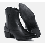 Bota Western Cano Baixo Julia Preta Copia