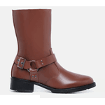 Bota Cano Baixo Paola Marrom