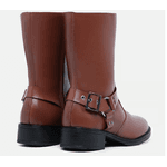 Bota Cano Baixo Paola Marrom