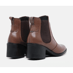 Bota Botina Cano Médio Isabela Marrom 