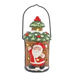 Enfeite Natal Lamparina Noel com Led 14cm Cromus