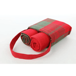 Bolsa C/ Pano De Copa Xadrez Verde E Vermelho 40m X 70cm