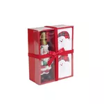 Kit Lavabo Toalha e Porta Sabonete Noel Colorido Natal 3 Peças