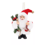Enfeite Papai Noel Pendurar Vermelho C/ Pinheiro 1un Cromus