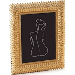 Porta Retrato Poliresina Dourado 10×15cm