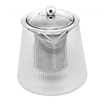 Chaleira de Vidro Borossilicato Resistente ao Calor com Difusor de Aço Inox Lines 750ml
