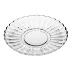 Prato de Vidro para Sobremesa Pétala 20cm Wolff