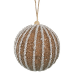 Bola Decorada Dourada Com Strass Branco 10 cm Com 3 Unidades 
