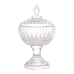 Potiche Decorativo Cristal com Pé Queen 11cm x 18cm Wolff