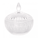Potiche Decorativo de Cristal Queen 14cm x 15cm Wolff