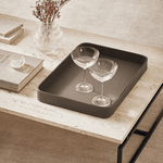 Bandeja Em Mdf Com Revestimento Em Pu Fendi 50cm