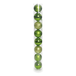 Tubo 8 Bolas De Natal Sortidas Verde 8cm Cromus Natal