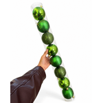Tubo 8 Bolas De Natal Sortidas Verde 8cm Cromus Natal