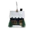 Enfeite Casinha Decorativa Xadrez Natal 11cm