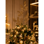 Galho Natalino Dourado Envelhecido C Brilho 85cm Tok Da Casa