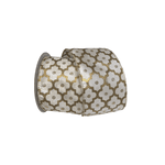 Fita Natalina Aramada 6,3cm Champagne Arabesco 9,14m