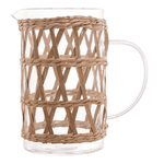 Jarra De Vidro E Fibra Natural 1L Wolff
