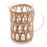 Jarra De Vidro E Fibra Natural 1L Wolff