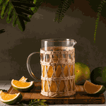 Jarra De Vidro E Fibra Natural 1L Wolff