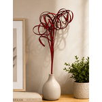 Galho Natalino Glitter Vermelho 85cm Decoração Natal